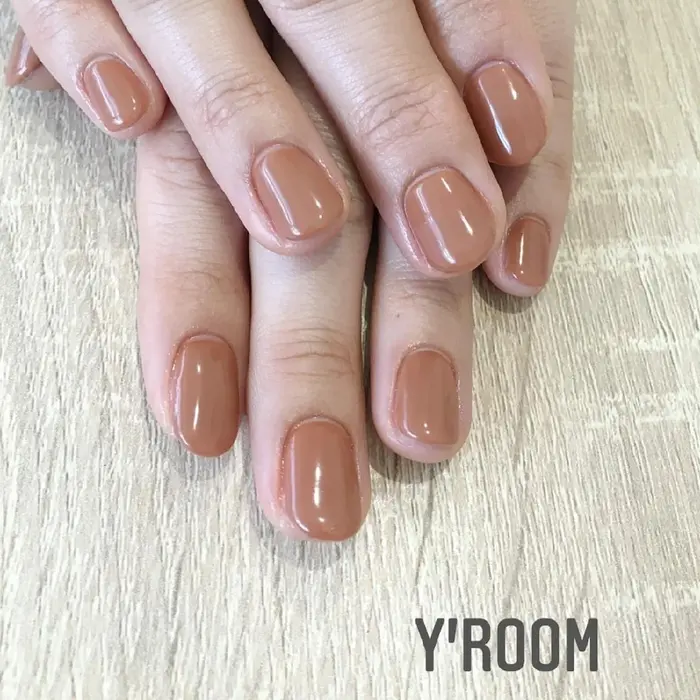 アーモンドキャラメルカラー パラジェル Nail Y Room Yroomワンカラー ワンカ Y Room所属 Yuka ネイリスト のネイル デザイン ミニモ アーモンドキャラメルカラー パラジェル Nail Y Room Yroomワンカラー ワンカ Y Room所属 Yuka ネイリスト のネイル デザイン ミニモ