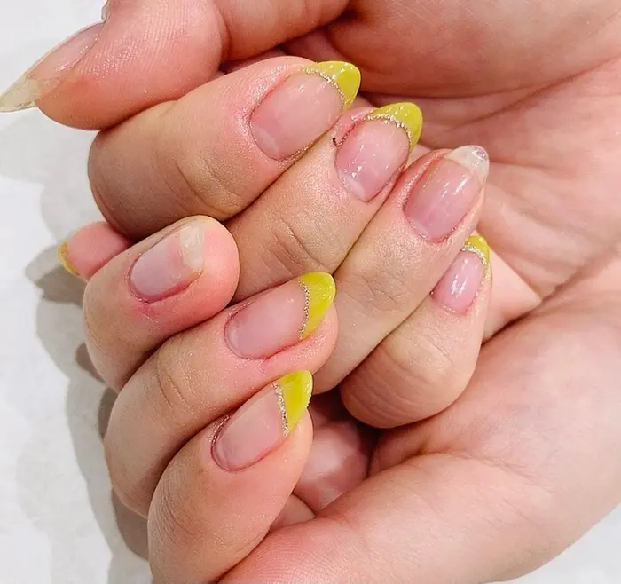 フレンチ3本コース Branc秋田中通店所属 藤本 りかのネイルデザイン ミニモ