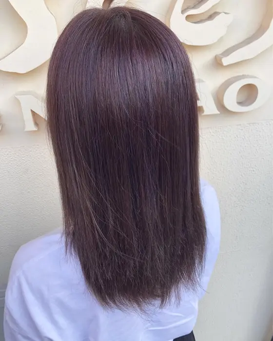 めちゃくちゃ可愛いパープルカラー 色落ちする過程も綺麗なのでオススメです Visees De Nakao所属 藤崎 芹のヘアカタログ ミニモ