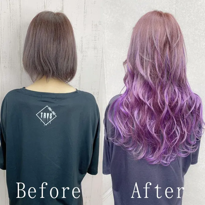 パープルは 個性的すぎず挑戦しやすい色味ですので 是非お試しください色持ちも長いのでおすすめです エクステ カラー専門店あるじゃんすー札幌店 Total Beauty Salon 所属 あるじゃんすー 札幌店のヘアカタログ ミニモ