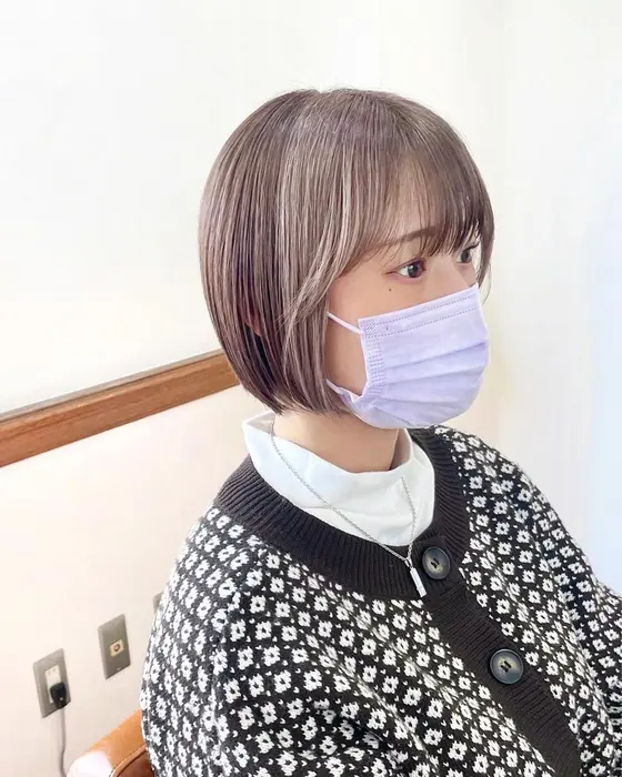 @menn9011 
︎
#ミニボブ
#サイドレイヤー
#ラベージュ 
#ツートーンカラー
#カ...