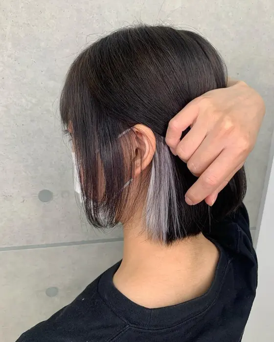 シールエクステでインナー シールエクステ エクステ インナーカラー リルフェ White所属 White浜松店 Maho のヘアカタログ ミニモ