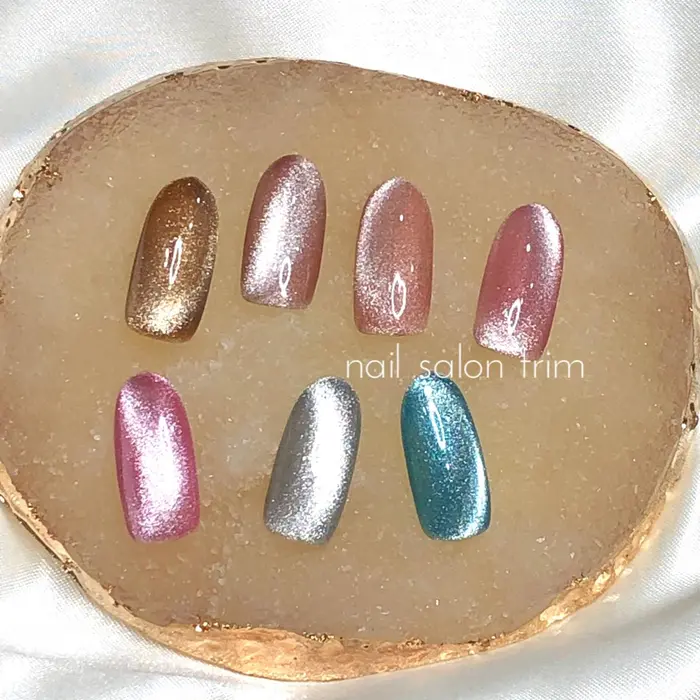 スターギャラクシージェル 当店でも大人気です Nail Salon Trim所属 Nail Salon Trimのネイルデザイン ミニモ