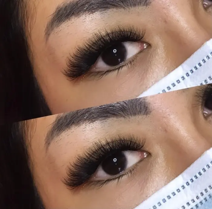 人気のメガボリュームラッシュ つけま風のボリュームが欲しい方 外人さんのような目元を作りたい方 アイラッシュ トータルビューティーサロンyuri所属 アイラッシュサロン Yuri マツエク のマツエクデザイン ミニモ