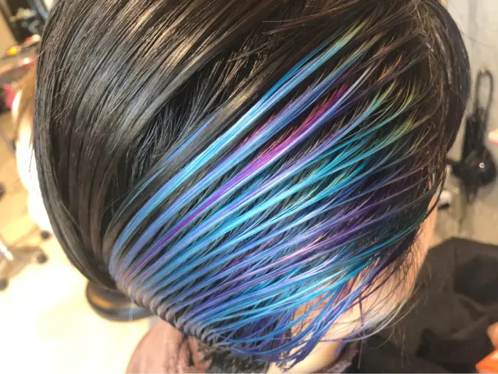 2回ブリーチ 青 水色 紫 L O G Shibuya2所属 Topstylist カズキのヘアカタログ ミニモ