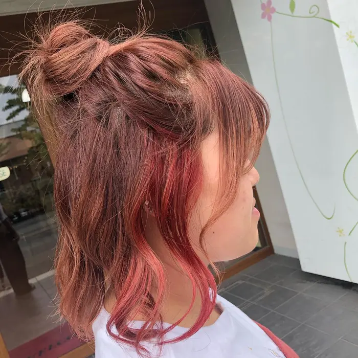 イヤリングカラー ル ララドゥ所属 鈴木 友梨のヘアカタログ ミニモ