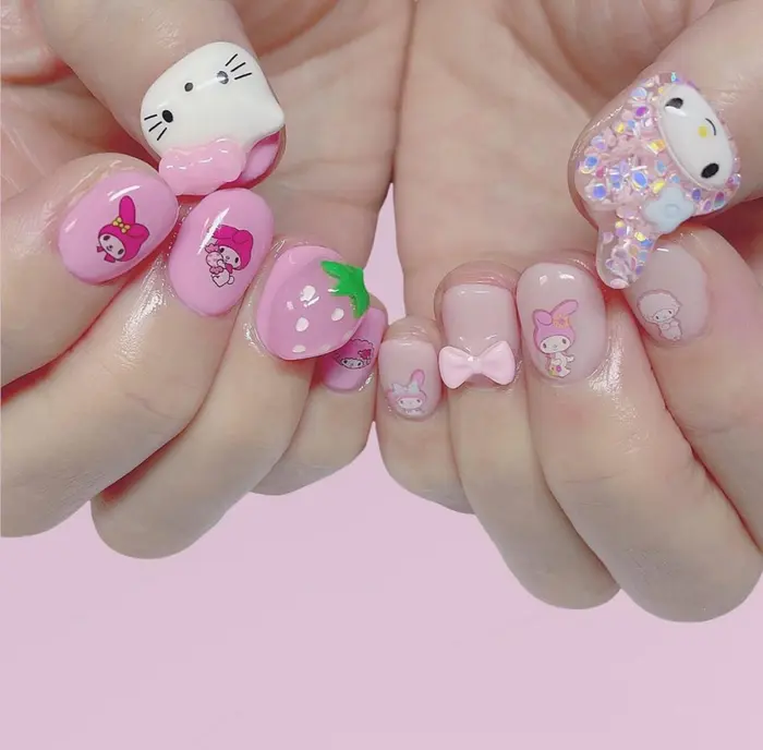 Rainbow Nailsaion所属 薔薇 高田馬場店のネイルデザイン ミニモ