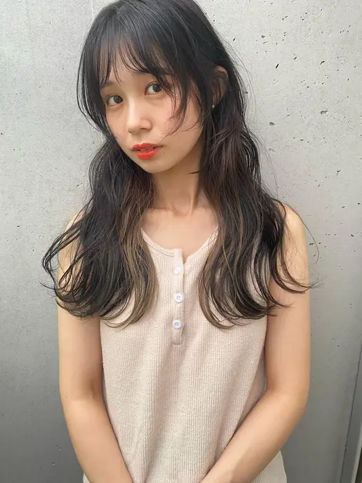 顔まわりカット Feel所属 千葉怜寿 韓国ヘアのヘアカタログ ミニモ