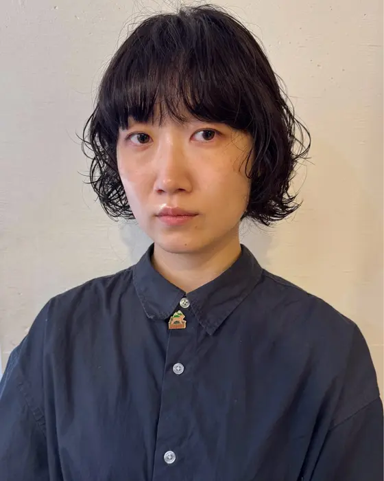 前髪ゆるめパーマ