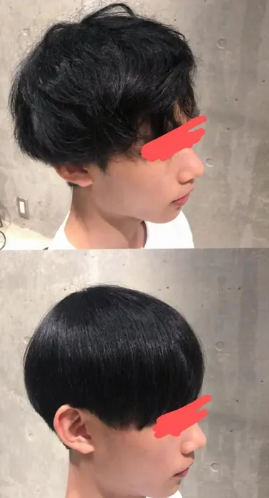 前髪をストンと真っ直ぐに 真っ直ぐすぎず自然な仕上がりにも可能 Smile Hairさいたま新都心店所属 高橋 恒介のヘアカタログ ミニモ