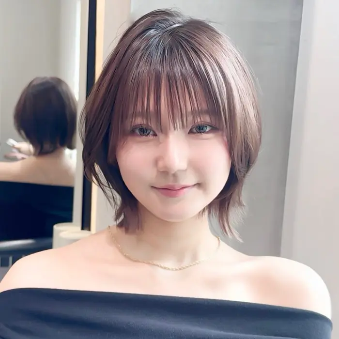 セットしなくても収まる
外ハネも可愛いボブを大宮で提供します