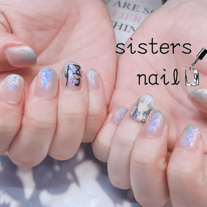 呪術廻戦の痛ネイル 五条先生の領域展開なネイルです Si Sistersnail F所属 Sisters Nail Fの ネイルデザイン ミニモ