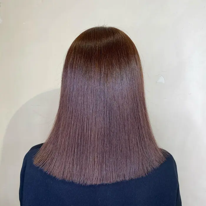 ブリーチの代わりにカラー剤であかるくしているダブルカラーです 黒染めや暗いカラーを頻繁にしている Cyntia By Artina所属 Momo のヘアカタログ ミニモ