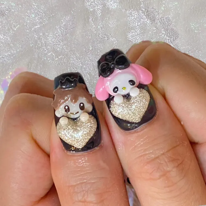 キンプリネイル 永瀬廉 推しネイル ちょっこりさん ちょっこりさんネイル 渋谷ネイル Pomynail 渋谷店所属 Pomynail渋谷 Nakoのネイルデザイン ミニモ