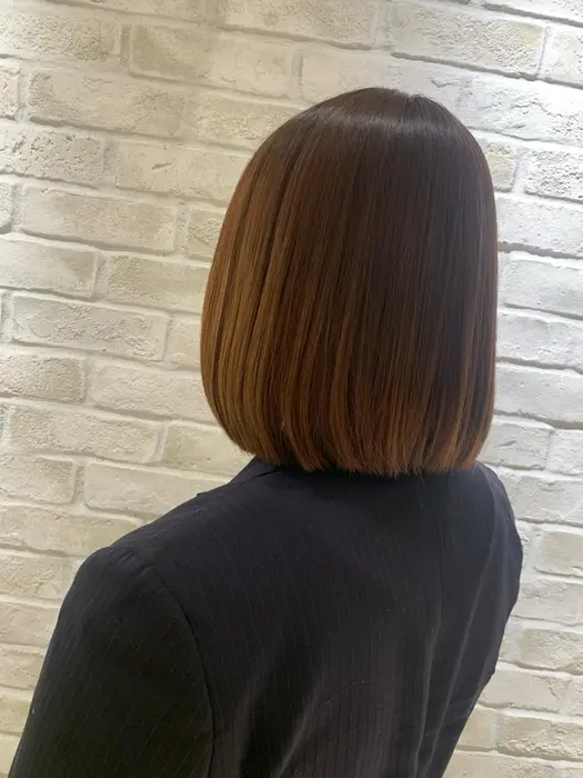 縮毛矯正を致しました カラーはやってないので退色が見られますがツヤツヤさらさらな髪質になりました Manicreare 仙台エスパル店所属 木村 果鈴のヘアカタログ ミニモ