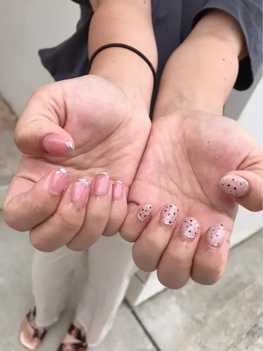 砂ジェル風手書きネイル Maki Nail 11時 18時半 那覇市首里 モノレール首 Maki Nail 所属 Maki Nail のネイルデザイン ミニモ
