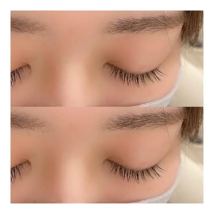 自然に見えるタレ目デザイン 目尻1 3に長さを出すことでタレ目 切れ長に見えるように 長さとカー Iconiq 日進梅森台店所属 丸島 夏名の マツエクデザイン ミニモ