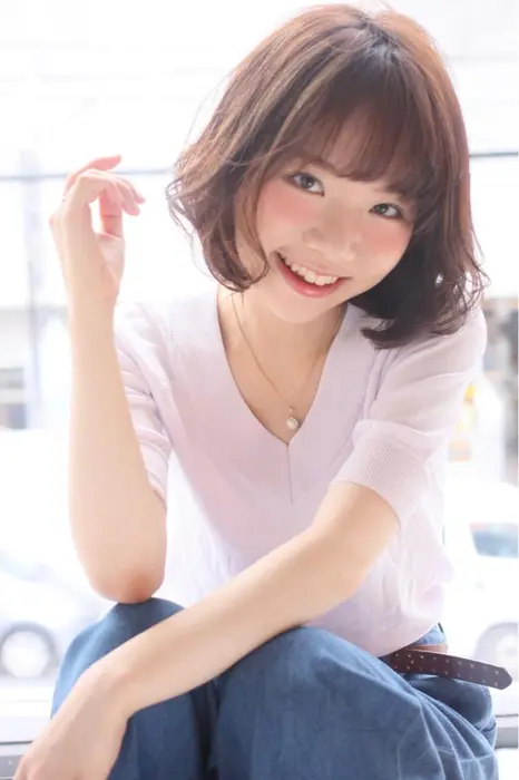ふんわりキュートなボブっ 大人女子におすすめ 少しの可愛さをプラスしましょ Freera所属 福本 俊也のヘアカタログ ミニモ
