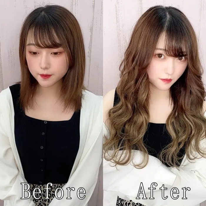 ブラウン 波ウェーブは王道に可愛いスタイルですね ナチュラルからハイトーンまで幅広く対応可能です エクステ専門店あるじゃんすー水戸店所属 あるじゃんすー 水戸店のヘアカタログ ミニモ