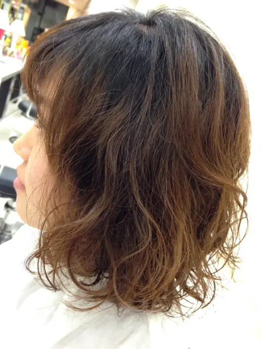 エアウェーブパーマ 簡単セット 似合わせナチュラルウェーブ Pirica所属 なむら りえこのヘアカタログ ミニモ