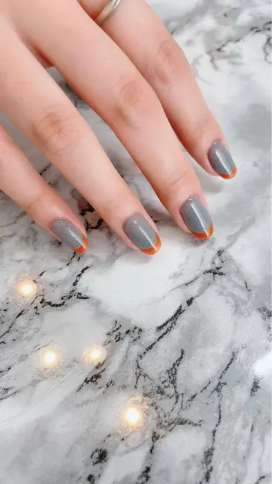 バイカラーフレンチ可愛いです Gran 表参道店所属 Gran Nailのネイルデザイン ミニモ バイカラーフレンチ可愛いです Gran 表参道店所属 Gran Nailのネイルデザイン ミニモ