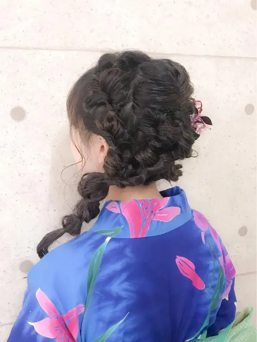 浴衣着付け ヘアセット ａｒ Hairsalon所属 中山 りなのヘアカタログ ミニモ