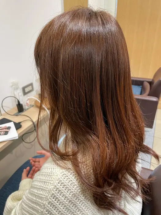 カットカラートリートメント オレンジブラウン 縮毛矯正特化サロン Voyage所属 森住 宏輝のヘアカタログ ミニモ