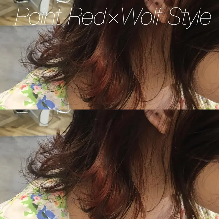 ポイントでブリーチ後レッドカラーで アクセント イヤリングカラー 施術目安時間 2時間 Adelie所属 Adelie Sakiのヘアカタログ ミニモ ポイントでブリーチ後レッドカラーで アクセント イヤリングカラー 施術目安時間 2時間 Adelie所属 Adelie Sakiのヘアカタログ ミニモ