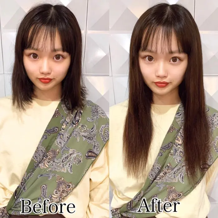 胸隠れる長さ 40枚 少しだけ長さを出したい 長さは変えずにボリュームがほしい方にぴったりボブの エクステ専門店あるじゃんすー水戸店所属 あるじゃんすー 水戸店のヘアカタログ ミニモ