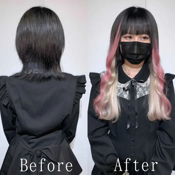 女性人気が高いピンクカラー ホワイトを混ぜたヘアカラーで肌の色もトーンup シールエクス 札幌 エクステ カラー専門店あるじゃんすー札幌店 Total Beauty Salon 所属 あるじゃんすー 札幌店のヘアカタログ ミニモ