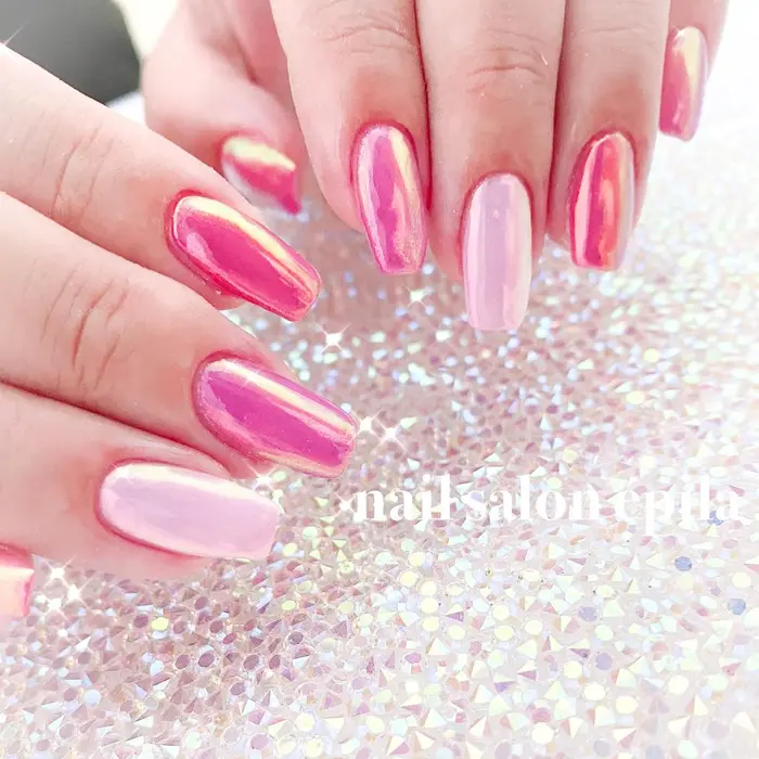 Nail Gel Rubycell Gelnail 持ち込みデザイン ロングネイル ア Nail Salon Epila所属 Epila キラキラネイル専門店のネイルデザイン ミニモ
