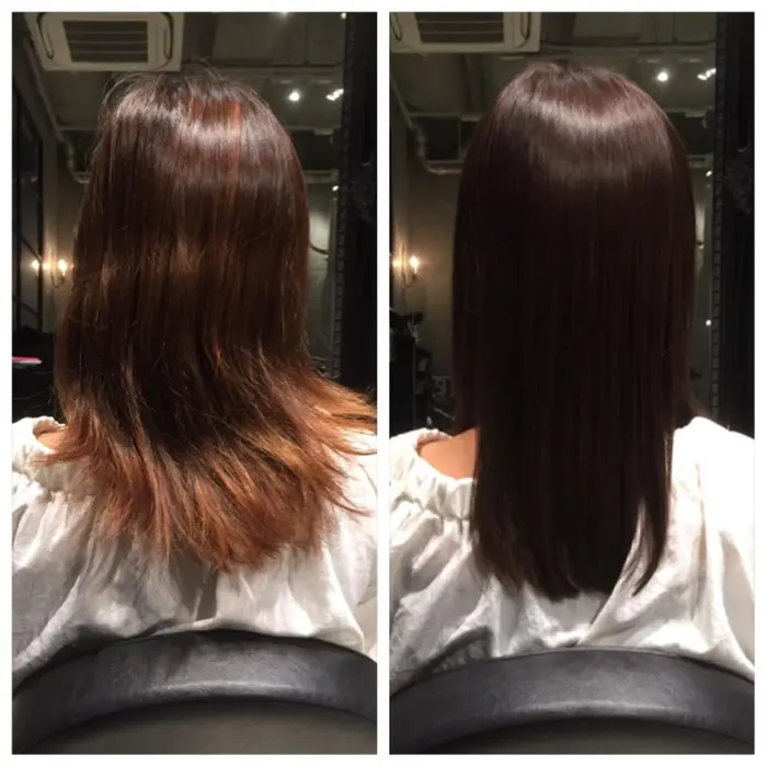 ダメージをケアした弱酸性縮毛矯正と弱酸性カラー 髪の傷みが気になる方はこちらがオススメ Enore所属 店長 Yukiのヘアカタログ ミニモ