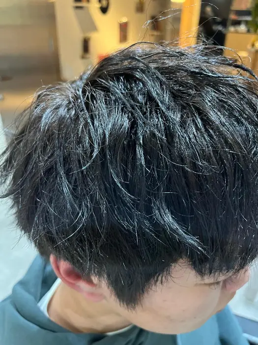 ほんのりブラウン アイロンで動きを出してパーマ風セット 漢のスタイル Te Da所属 Te Da 福島 慶也のヘアカタログ ミニモ