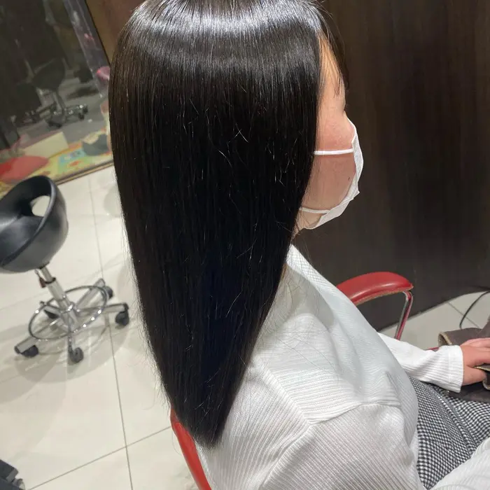 うねり 広がり ボリューム 艶欲しい方におすすめプレミアムストレート 今までの薬とは違い弱いお Hair Make Earth 川崎店所属 宮﨑 智鶴のヘアカタログ ミニモ