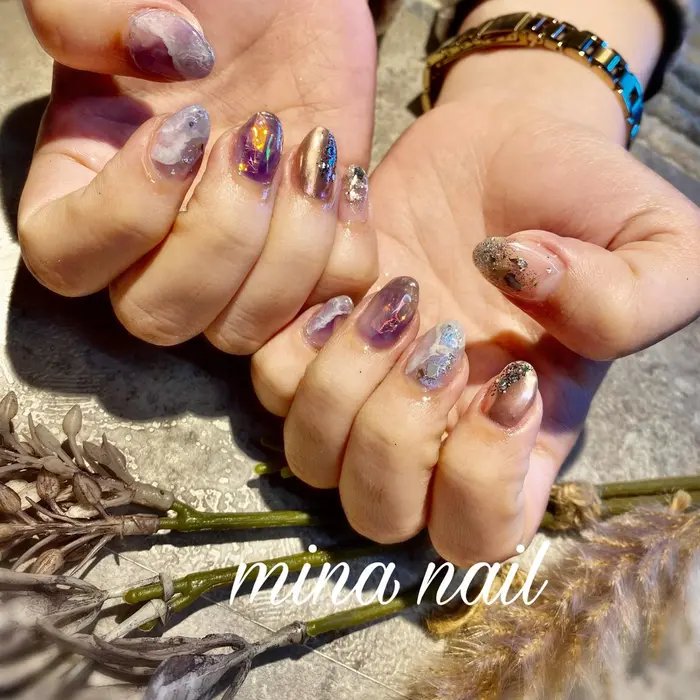 ニュアンスネイル 春ネイル シェルネイル ホイルネイル ミラーネイル マグネットネイル Mina Nail所属 Mina Nailのネイル デザイン ミニモ ニュアンスネイル 春ネイル シェルネイル ホイルネイル ミラーネイル マグネットネイル Mina Nail所属 Mina Nailのネイル デザイン ミニモ