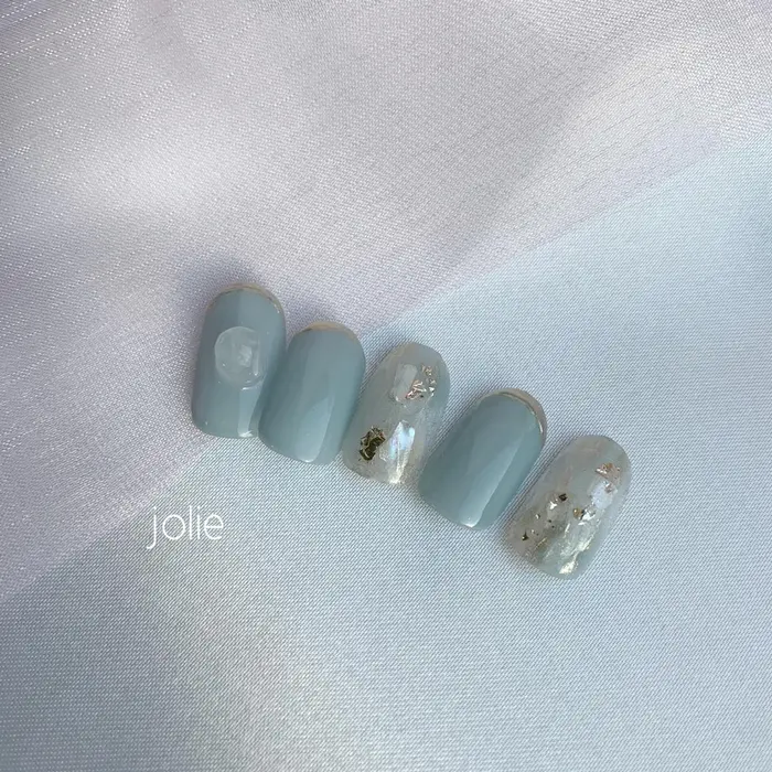 この春トレンドカラーの シャーベットカラー Jolie所属 Jolie Nailのネイルデザイン ミニモ