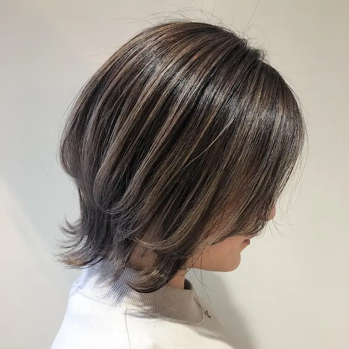 ショート ウルフカット ハイライト バレイヤージュ カリーナコークス所属 外国人風ハイライト Shunのヘアカタログ ミニモ