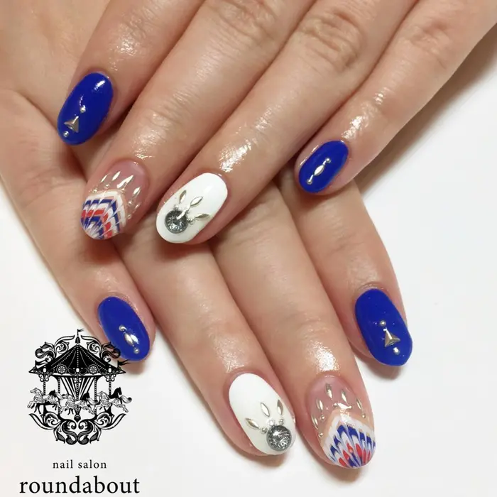 ボヘミアンネイル Nailsalon Roundabout所属 Nailsalon Roundaboutのネイル デザイン ミニモ
