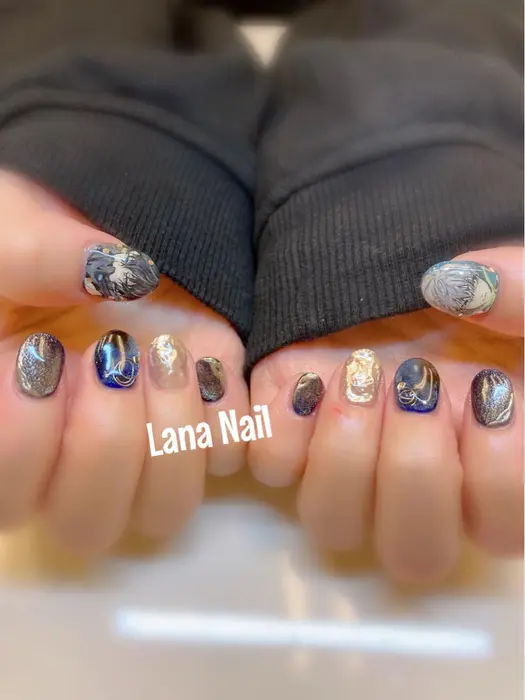 ジェルやり放題 痛ネイル リピーター様のみ Lana Nail所属 Lana Nailのネイルデザイン ミニモ