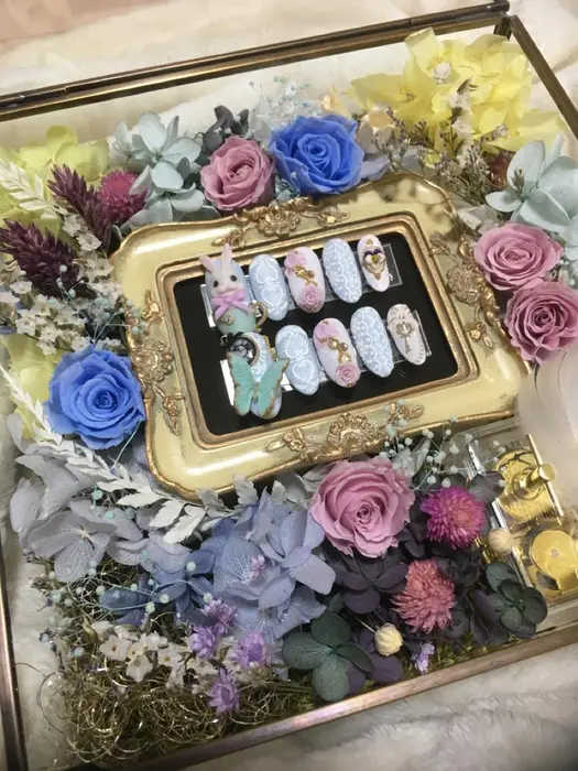 元ngt 山口真帆ちゃん生誕祭 デザインチップ ギフトボックス製作 Private Nail Salon ﾐﾙﾌｨｰﾕ所属 Marika Suzukiのネイルデザイン ミニモ