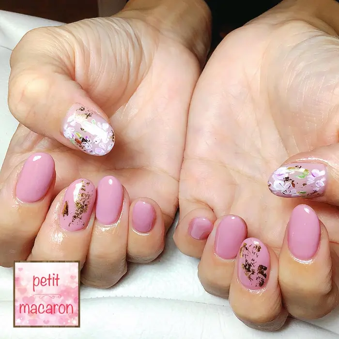 ネイルサロン スクール Petit Macaron 四條畷店所属 岩本 由佳のネイルデザイン ミニモ