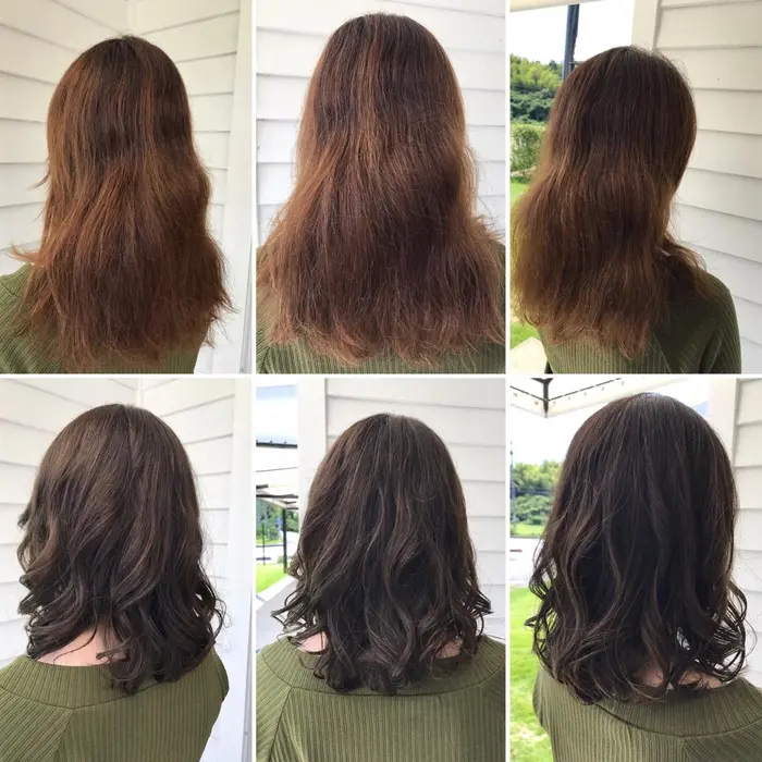 カット カラー トリートメント イルミナカラーで透明感を 赤味消すためにマッド系でくすんだ感じに Apartment所属 山本 珠里 のヘアカタログ ミニモ