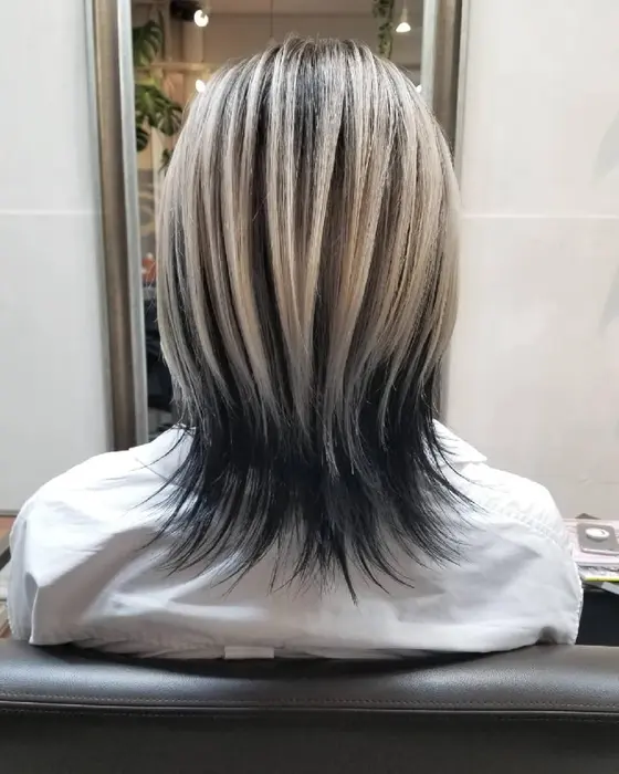 トップだけ部分ブリーチでフルカラー Z Salon所属 札幌でカラーするなら 石野 秀美のヘアカタログ ミニモ