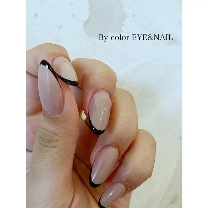 手が綺麗に見えるデザインです Nails Nai Eyelash Eye Eyebrow By Color Eye Nail所属 Yu Kaの ネイルデザイン ミニモ