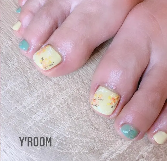 ミモザネイル パラジェル ジェルスカ うるうるネイル ワイルーム ワンカラー 浜松ネイルサロ Y Room所属 Yuka ネイリスト のネイル デザイン ミニモ
