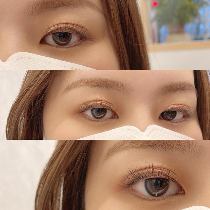 キュートだけどナチュラルに濃さを出せます Relea Beautysalon所属 徳和目 紫保のマツエクデザイン ミニモ