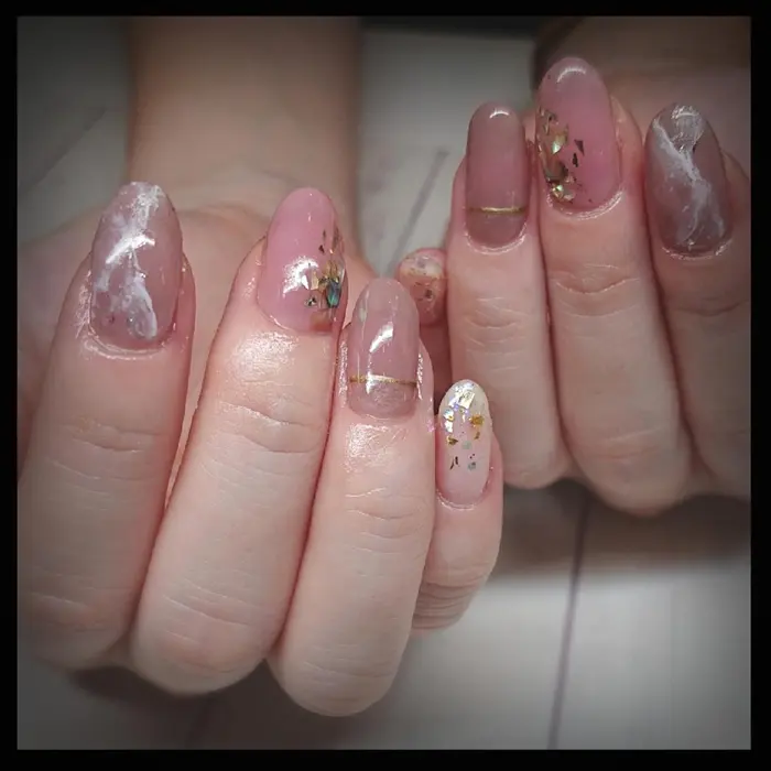 天然石デザインネイル Nail Rimore ネイルリモア所属 Nailrimore Rikaのネイルデザイン ミニモ