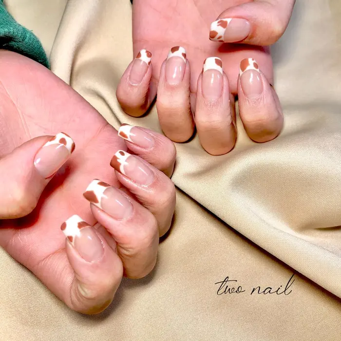 Cow French ネイルサロン 自宅サロン 和歌山市 Wakayama Waka Two Nail所属 Two Nailのネイル デザイン ミニモ
