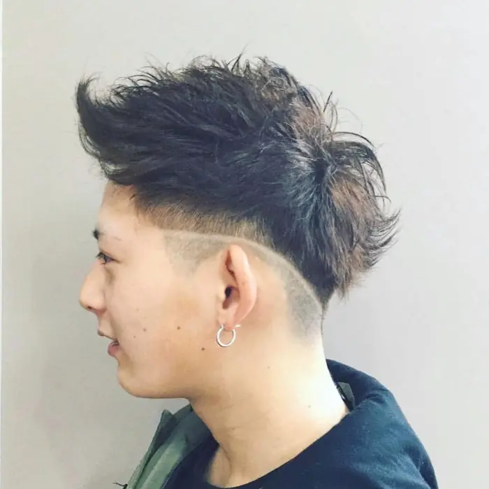 ジェットモヒカン 2段階刈り上げ ライン Kakkoii Rise所属 村田 智也のヘアカタログ ミニモ