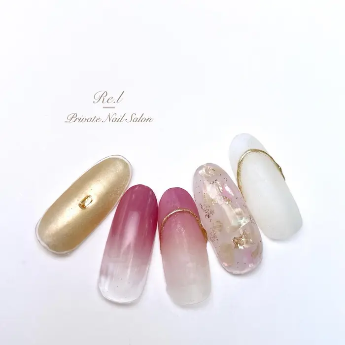 マットネイル 春ネイル ニュアンスネイル Nail Salon Re L所属 Nail Salon Re Lのネイル デザイン ミニモ